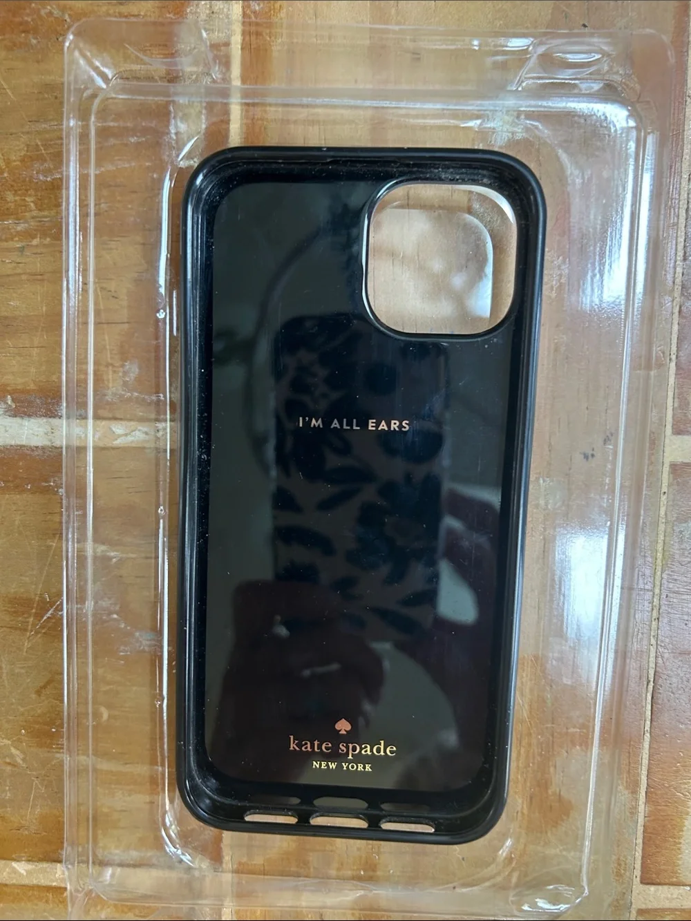 Kate Spade iPhone 14 cell phone case! Black & White Gingham/Check is a classic!